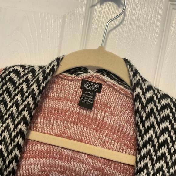 Roffe Anthropologie Multicolored Marled Acrylic Knit Shawl Size Large - Picture 4 of 7